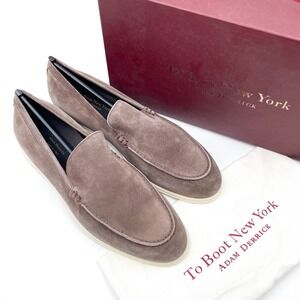 To Boot New York Cassidy Suede Leather Loafers Taupe Grey Slip On‎ Men's Sz 9.5